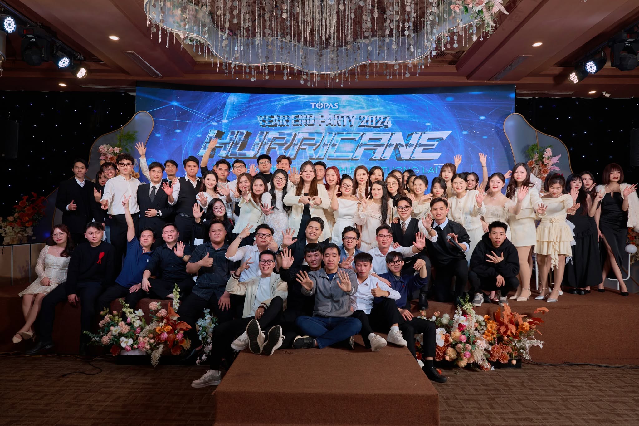 TOPAS team celebration